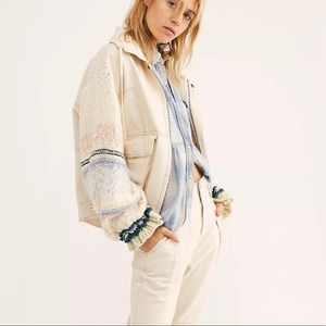 sold on instagram! Free people Loose Thoughts denim jacket S